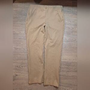 Chico's Stretched Tan/yellow/brown Casual Pants